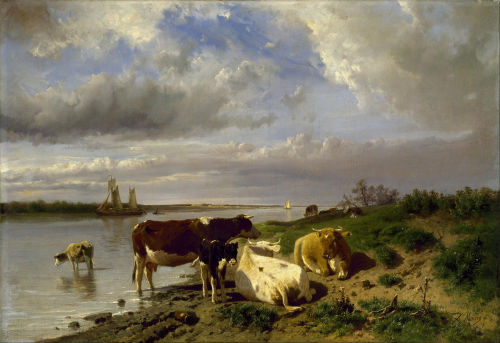 Landscape with Cattle, Anton Mauve, 1888