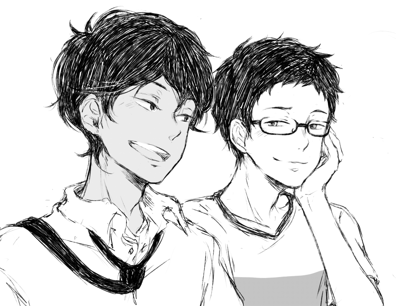 papagenoo:  Some Tsuritama doodles 