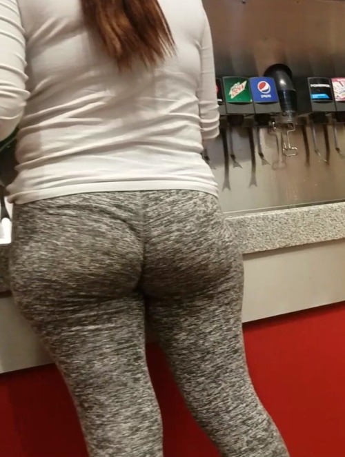 Phat booty at the gas station