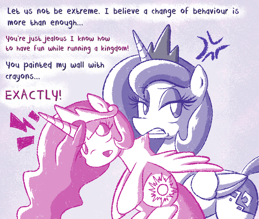 ask-princess-moe-lestia:  Momo: “You need to lighten up, little sis!”  X3