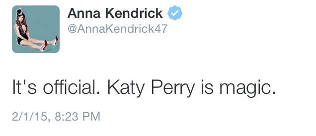 neenerbeener123:  a collection of Anna Kendrick tweets about the halftime show