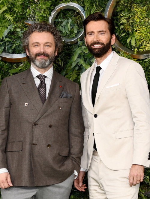 mizgnomer:David Tennant and Michael Sheen (The Celestial Odd Couple) Promotion for Good Omens - Part