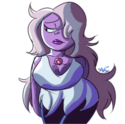 ssjred: saysunnyjay:  A quick sketch/Coloring Practice of my main SU Waifu Amethyst . Really do love this Gem.  Old 2017 art  &lt;3 &lt;3 &lt;3 &lt;3 &lt;3 &lt;3