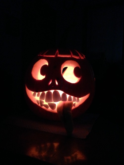 syqitten:  joannaestep:  Lo, I have carved the most Kimoi pumpkin this night.  YOOOOOOOOOOOOOOOOOOOOOOOOOOOO