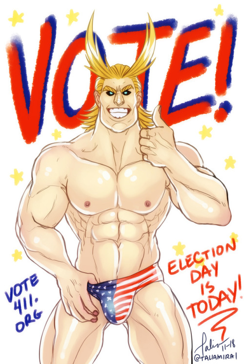 taliamirai:Only villains don’t vote!Make All Might proud &amp; SMASH the ballot box today! Find voti