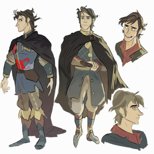 stringbing:The Last Unicorn - My various takes on Prince Lir.I like the idea of him being brooding a