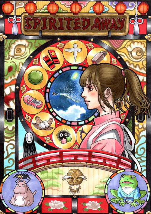 lohrien:  Ghibli Illustrations by marlboro(http://www.pixiv.net/member_illust.php?id=4873996)