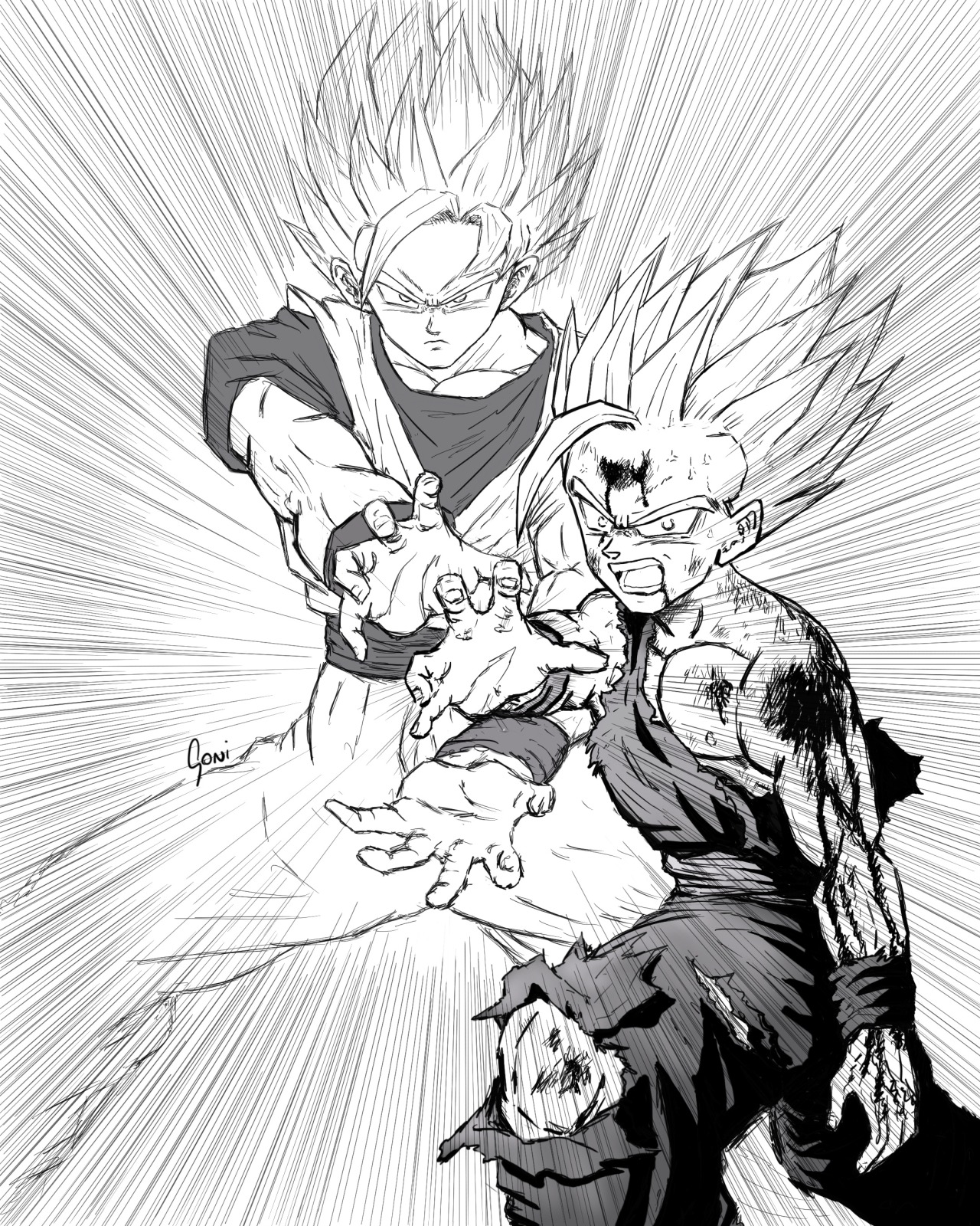 ArtStation - Kid Goku Kamehameha