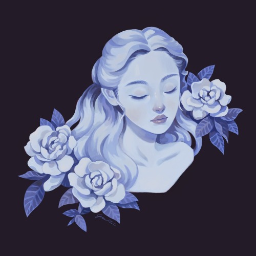 Inprnt:“Gardenia” By Grace Dai On Inprnt