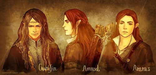 dakkun39:マイズロスは描いたので他の息子たちを。(シルマリル物語/The Silmarillion)