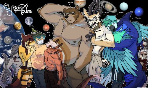 The Entire Solar System As Furries! Finally Got Around To Doing A Full Lineup