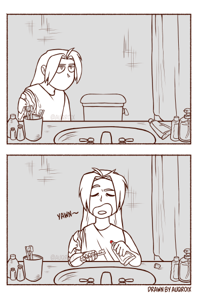 auqroix:AU where everything else is the same except Ed goes into a bathroom and finds