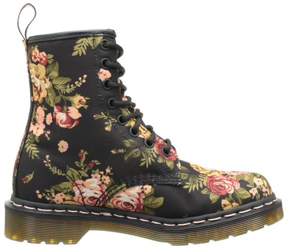 wickedclothes:  Dr. Martens Floral Boots With the Dr. Martens 1460 Rose 8 Eye Boot,
