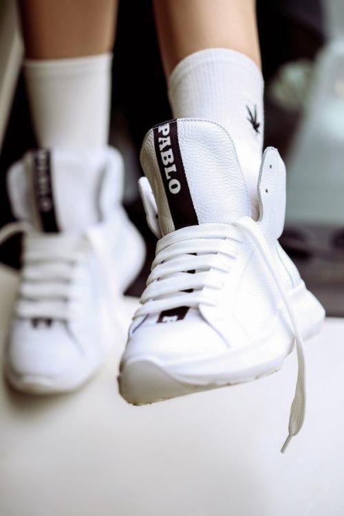 Leather white sneakers Pablo Visit our website to see more WWW.SHULZHENKO.COM