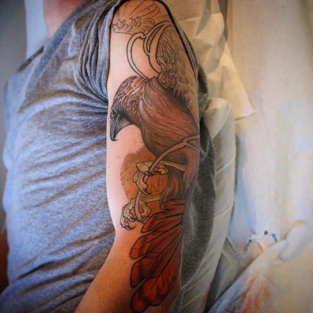 Graphic Big Feather tattoo on Arm  Best Tattoo Ideas Gallery