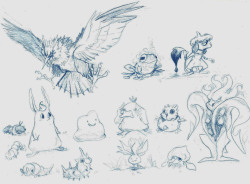 juls-art:  friends suggested pokemon and i drew em~ 