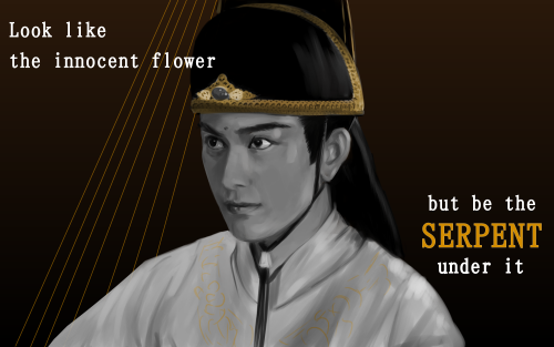 wwxadhd:Shakespeare x MDZS/The Untamed Characters, pt. 3 (pt. 1; pt. 2)Jin Guangyao The quote is Lad