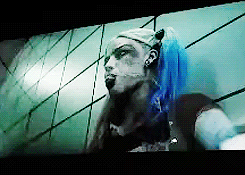 margotrobbieupdated:  Margot Robie as Harley Quinn in ‘Suicide Squad’. (from footage shown at Comic-Con)
