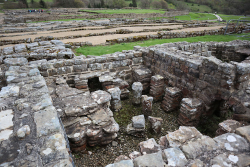 The Severan Fort, Vindolanda Roman Fort, Northumberland, 29.4.18.These buildings belong to an earlie