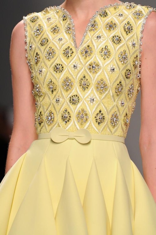 parisfashionhouse: Georges Hobeika Spring 2015 details