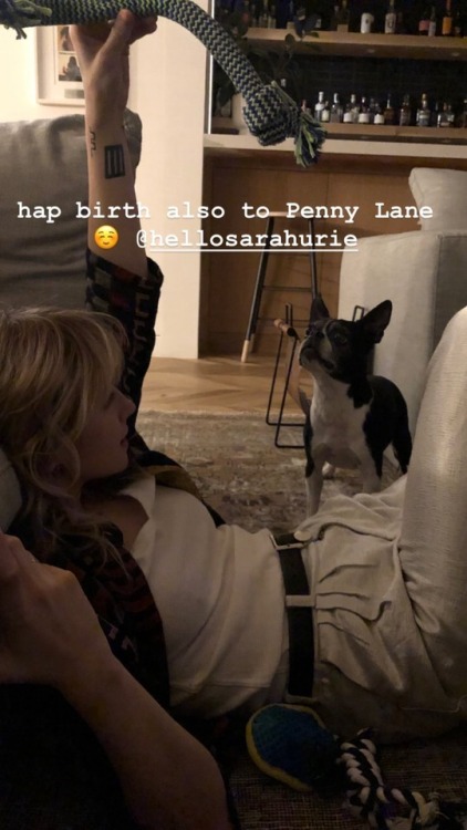 &ldquo;Hap birth also to Penny Lane @hellosarahurie&rdquo; Instagram: yelyahwilliams