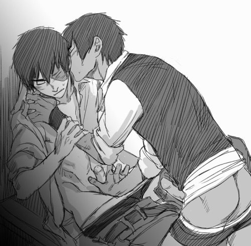 yummy-yaoi:  hentaiyarou:  楊君寶  Jet & Zuko from Avatar The Last Airbender 
