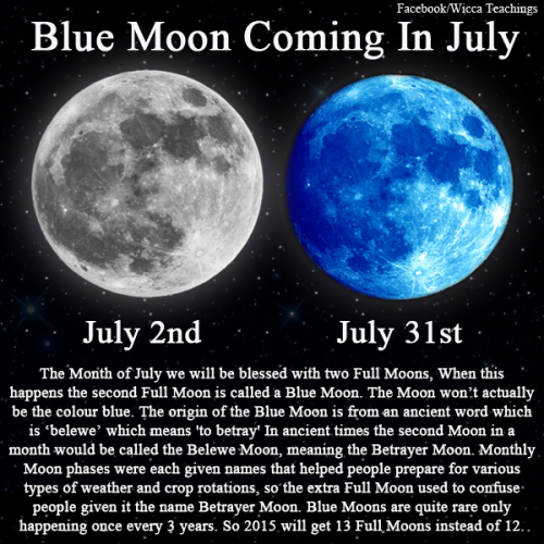 XXX wiccateachings:    A Blue Moon coming in photo