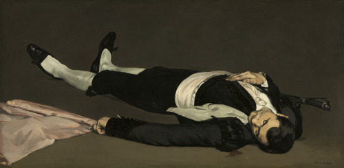 artistic-depictions: The Dead Toreador, Édouard Manet, 1864, oil on canvas