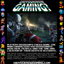 didyouknowgaming:  Assassin’s Creed.  Source.