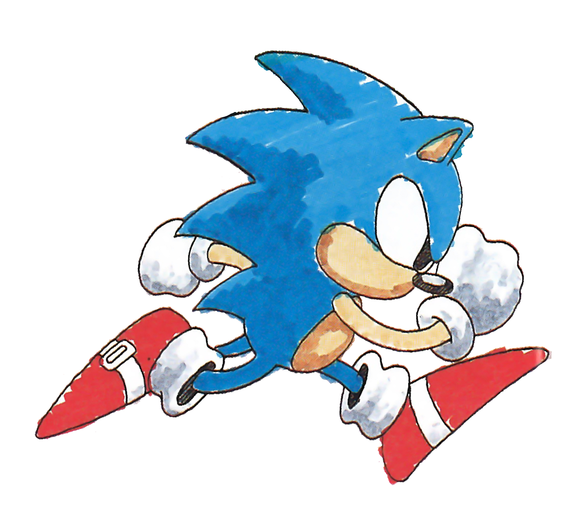 Sonic The Hedgeblog — Higher resolution sprite artwork of classic Sonic