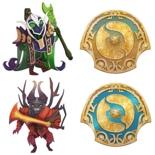 More Dota 2 Characters and keychains designed for Dutch Dota. Rubick and Doom were added by popular 