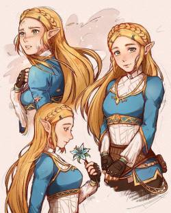 retrogamingblog: Link &amp; Zelda Artwork made by ClivenZu