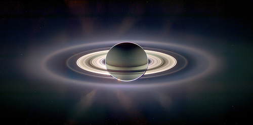 coolthingoftheday: Photographs taken of Saturn by NASA. Yes, these are real pictures;