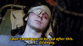 michonnegrimes:Q: What is the significance of Carl telling Michonne that she’s his best friend? Chan
