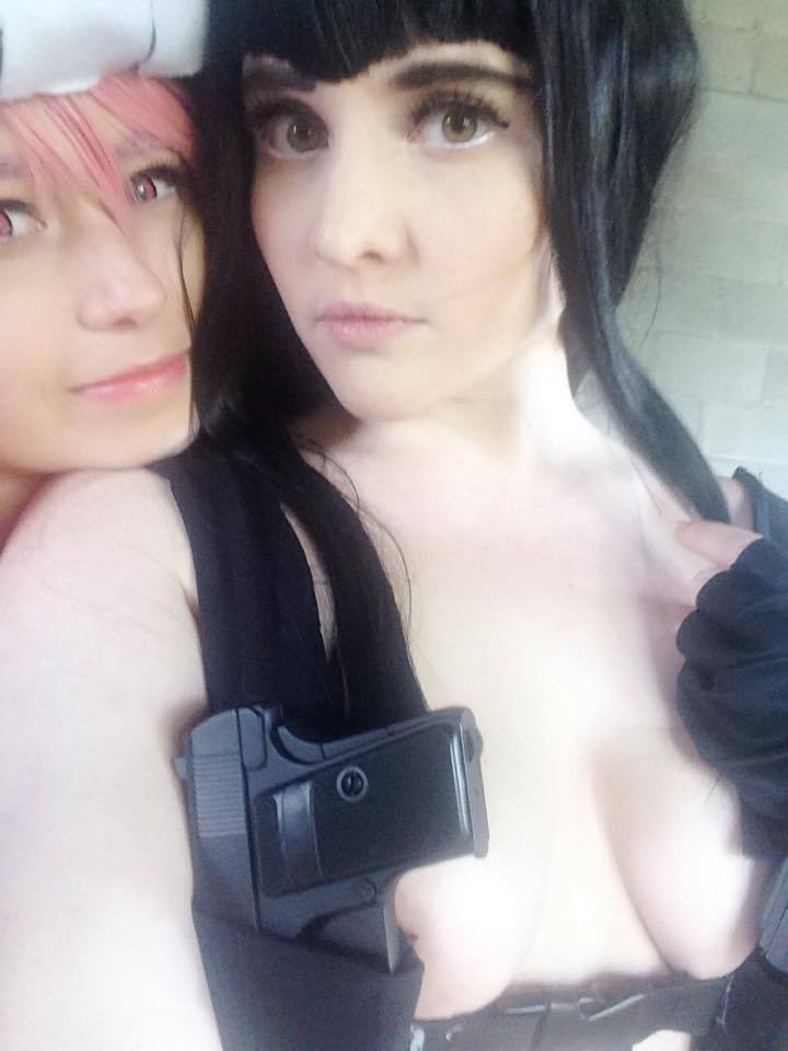 nsfwfoxyden:  Have some selfies of me and @usatame as Nudist Beach Nonon and Satsuki