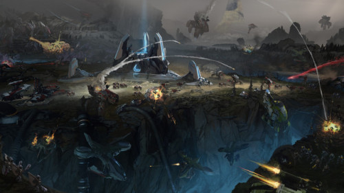 cyberclays:Halo Wars 2 DLC_Game Codex illustrations & Loading screens - by Brad Wright“Work do