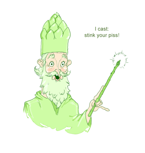 sirartwork: “Sparagus The Magicus”He only knows one spell. Spell of: I Stink Your Piss