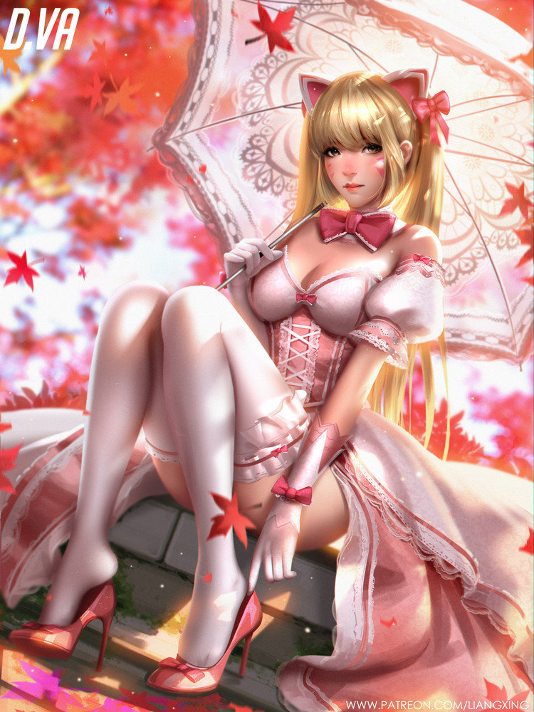 liang-xing:  Hi,Guys,this is D.va White cat,I turned black into white. hope you like