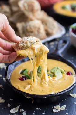 do-not-touch-my-food:  Tortilla Chip Crusted Ravioli with Queso Fundido