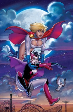 justharleyquinn:Harley Quinn and Powergirl