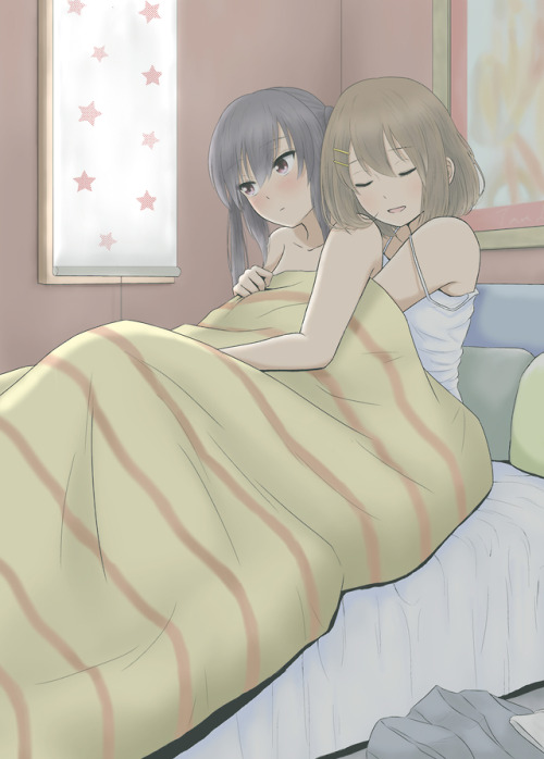 wholesomeyuri: ✧･ﾟ: *✧ YuiAzu Early Mornings ✧ *:･ﾟ✧♡ Characters ♡ : Azusa Nakano ♥ Yui Hirasawa ♢ A