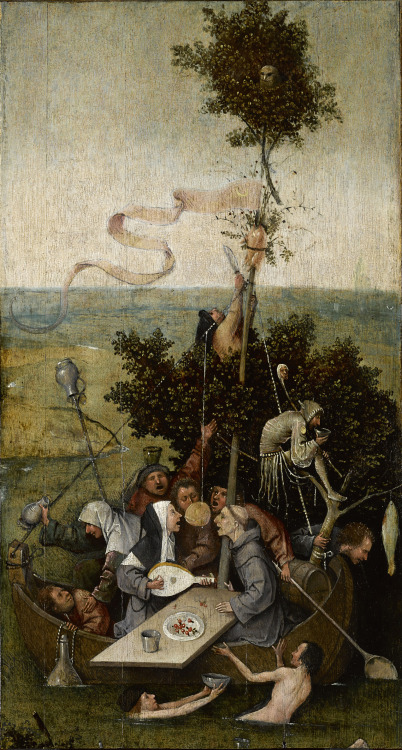 ‘Ship of Fools’ by Hieronymus Bosch, 1490-1500.