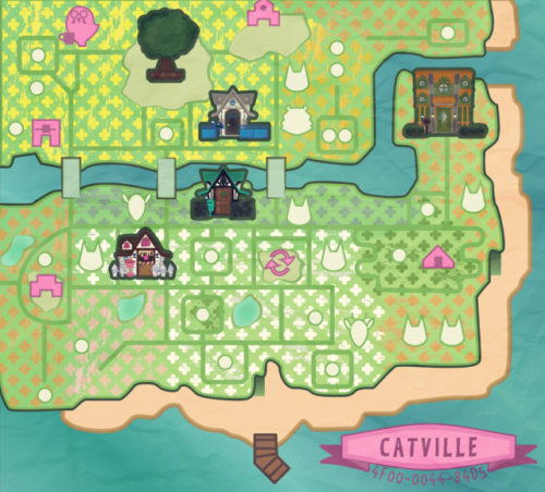 catvillecrossing: ✨Town Map of Catville✨4F00-0044-84D5