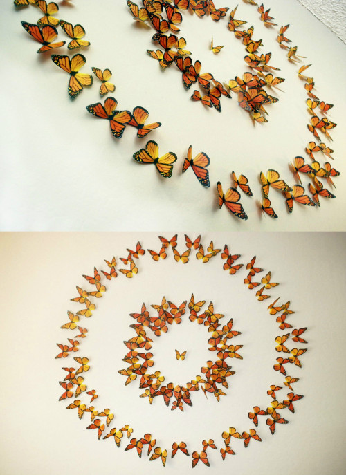 XXX sosuperawesome:  3D Wall Bats, Leaves and photo