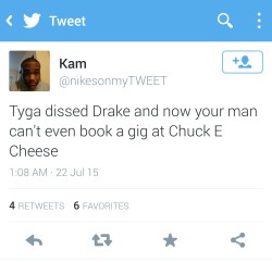 kierabadu:  nanettemelendez:  dookiediamonds:  beyonceofmysticfalls:  anikime:  💀💀💀  but lets be real, there are other reasons this nigga cant book a gig at chuck e cheese  Lmaooo^^^^^^  😫  weak 😂😂