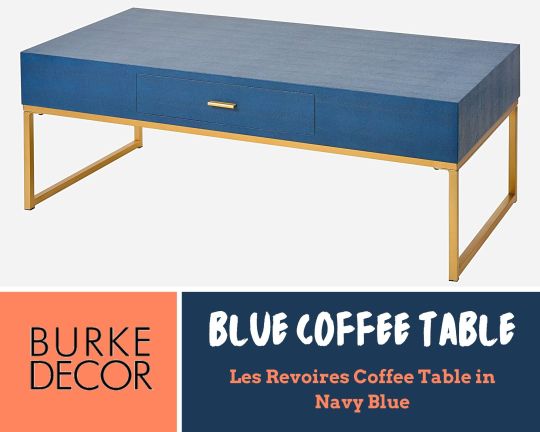 blue coffee table