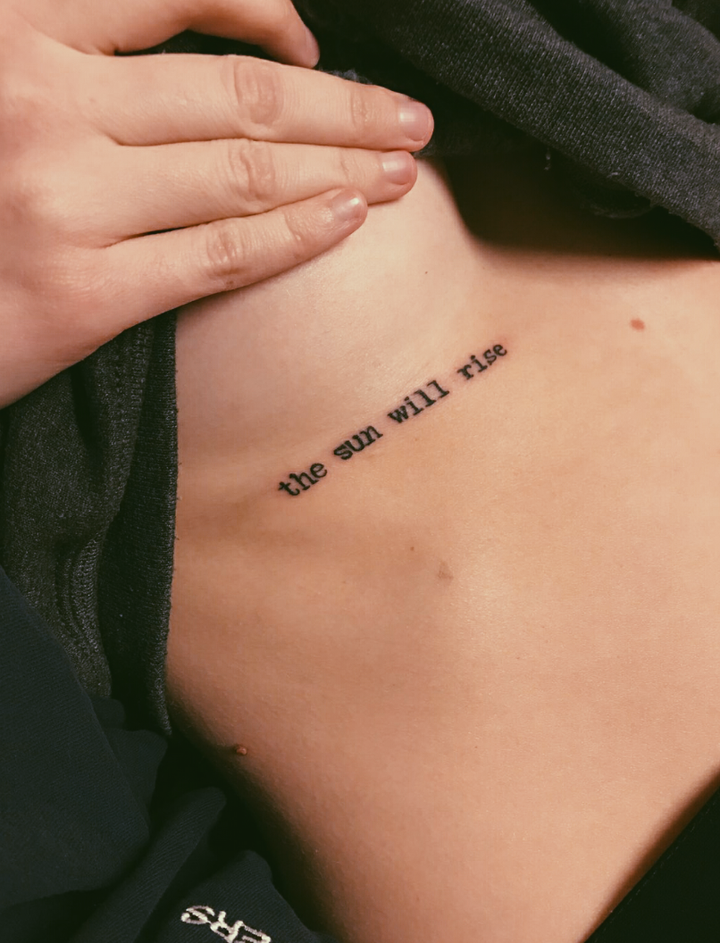 Tattoo uploaded by chrissiwtf  The sun will rise and we will try again   Songlyrics from Twenty One Pilots Done by Fecanes from Dublin Ink dotwork  blackandgrey lyrics 21pilots truce twentyonepilots 