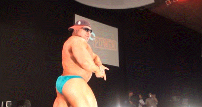 Allesandro Savi In One Of The Most Memorable Guest Posing Routines I Remember. Short In Stature, But