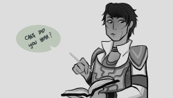 marllowe:  daggerpen:  marllowe:  take my tablet away from mei like the “cassandra’s still highkey crushing on hawke” fanon hypothesis  #dragon age#hawke#cassandra#IS THAT TEMPLAR SHAKING AT THE MERE MENTION OF HAWKE’S NAME#lmfao what a legacy#honestly