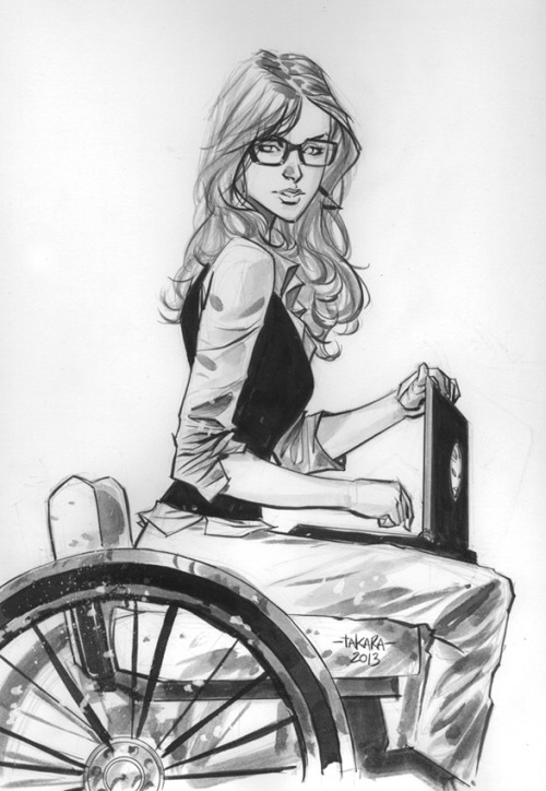 mtakara:  NewYorkComicCon2013 sketch - Oracle.—for commission info: mtakaraart@yahoo.com—for NYCC2013 sketch list pre-order: mtakaraart@yahoo.com 